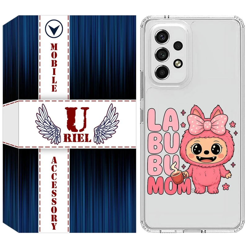 کاور یوریل مدل Clear کد 136 طرح لبوبو Labubu مناسب برای گوشی موبایل سامسونگ Galaxy A32 5G / M32 5G