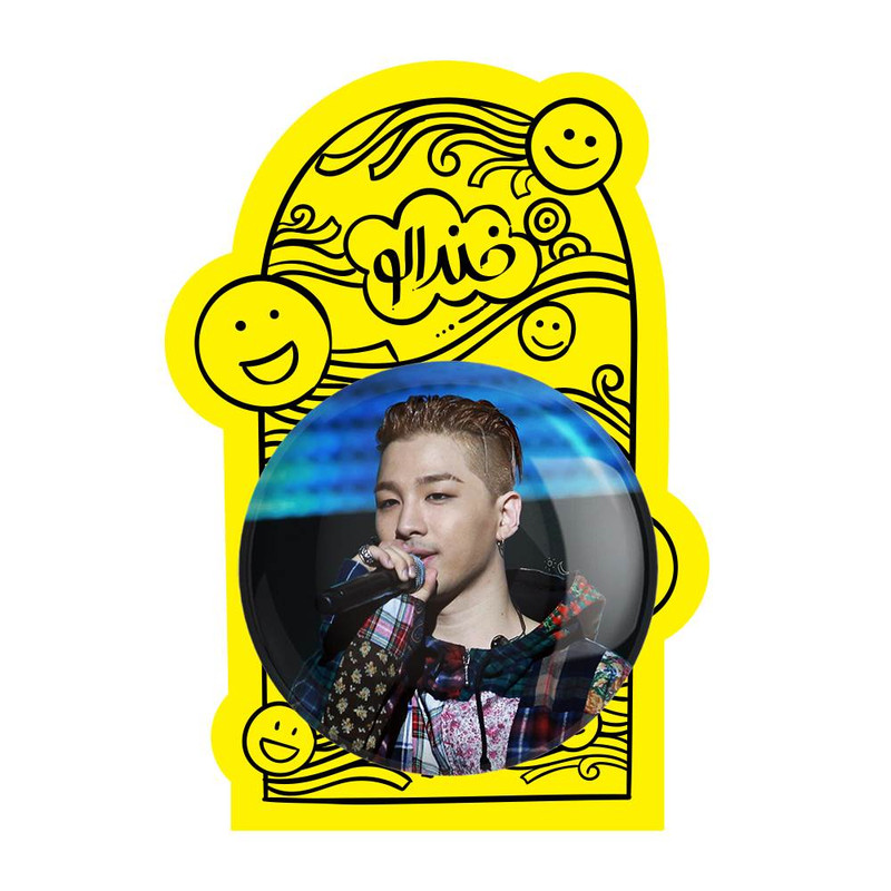 آینه جیبی خندالو مدل ته یانگ گروه بیگ بنگ BIGBANG  کد 12572