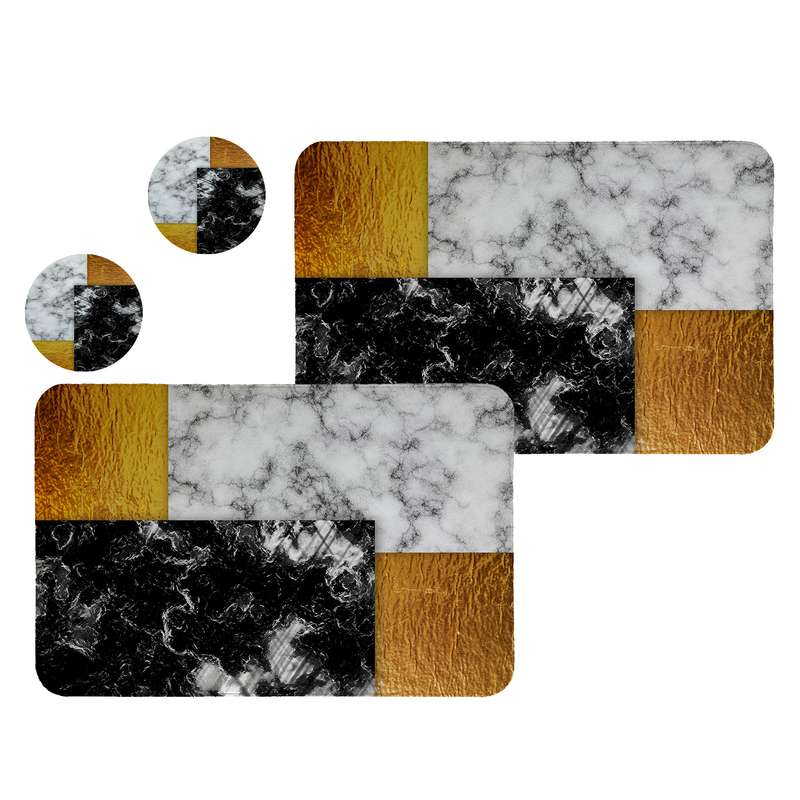 زیربشقابی طرح سنگ کد 8619 مجموعه 2عددی همراه زیرلیوانی زیربشقابی طرح سنگ کد 8619 مجموعه 2عددی همراه زیرلیوانی