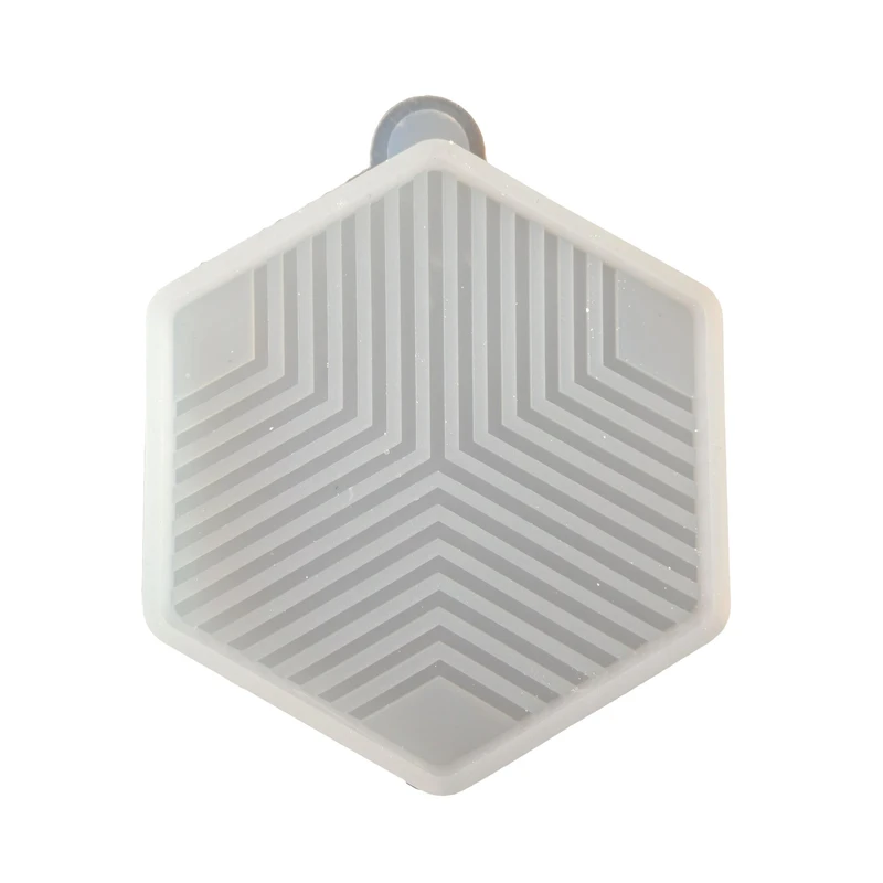 قالب رزین طرح زیر لیوانی مدل آسترا شش ضلعی