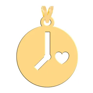 آویز گردنبند طلا 18 عیار زنانه فرشته مدل قلب WNL-000321