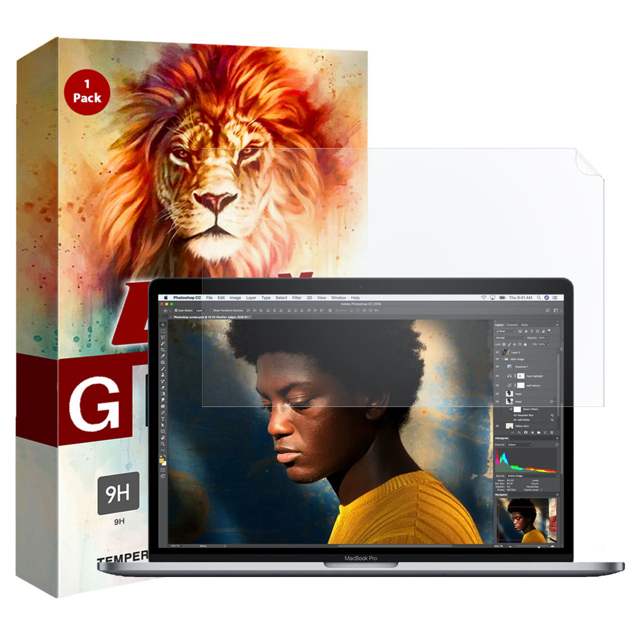محافظ صفحه نمایش نانو لایونکس مدل 4STEP مناسب برای لپ تاپ اپل MacBook Pro 13 2018