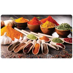 پادری مدل سه لایه رویه مخمل طرح ادویه کد 1609 سایز 75x45 سانتی متر