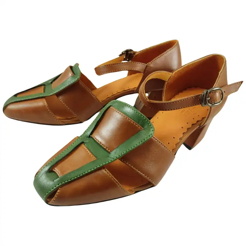 صندل زنانه مدل چرم طبیعی کد 671.1