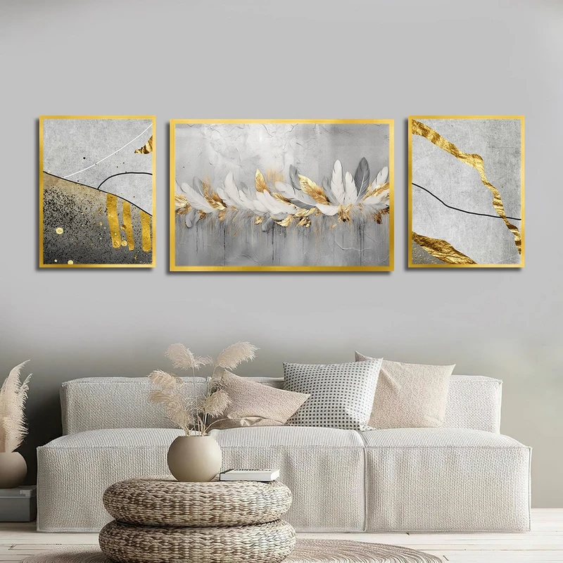 تابلو بکلیت طرح نقاشی پر مدل T-3130 مجموعه 3 عددی