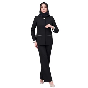 مانتو و شلوار زنانه گلدن پکس یقه گرد مغزی دوزی کد 3042