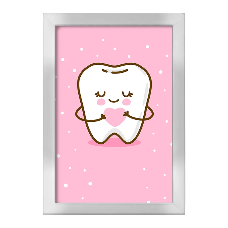 تابلو خندالو طرح دندان و دندان پزشکی کودکانه کد 36724