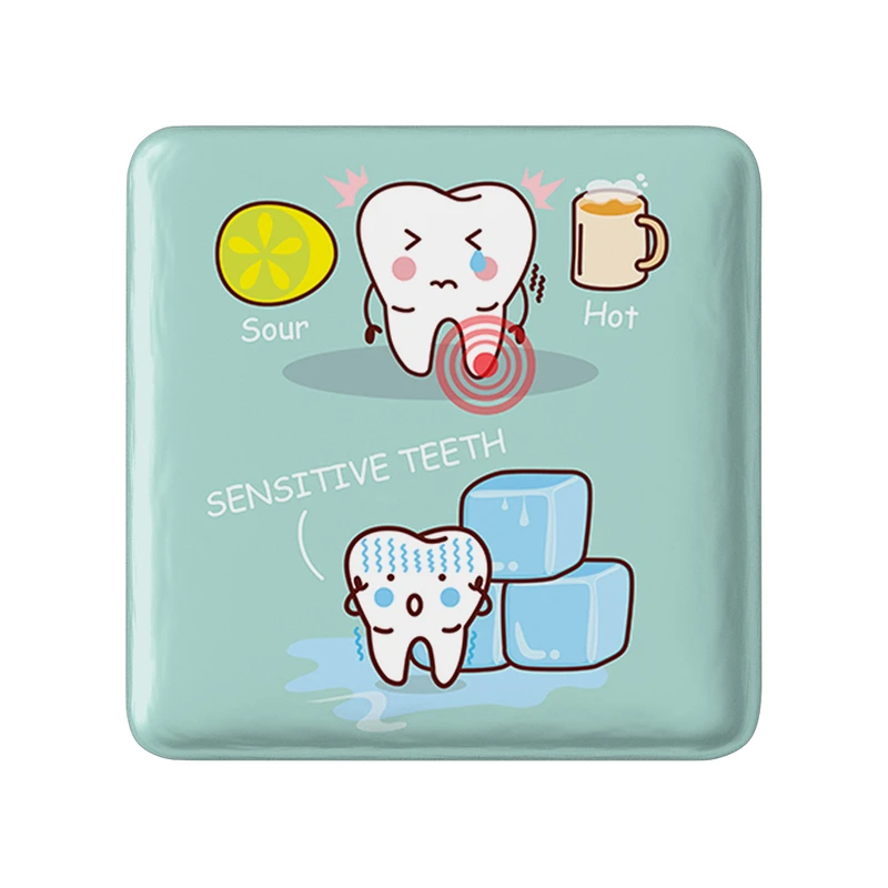 مگنت خندالو طرح دندان و دندان پزشکی کودکانه مدل مربعی کد 36744