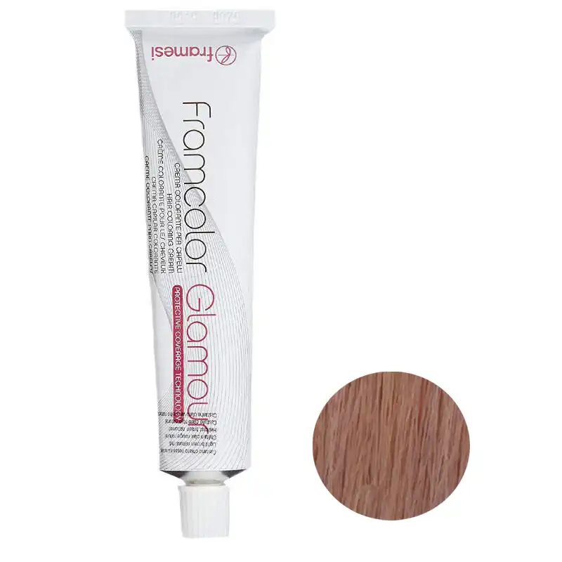 رنگ مو فرامسی مدل glamour شماره 9.6 حجم 100 میلی لیتر رنگ بلوند مرواردیدی بسیار روشن