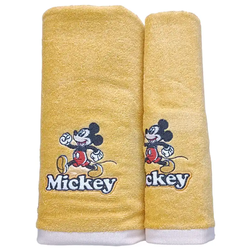 سرویس حوله 2 تکه ازدیلک مدل Mickey Mouse Happy