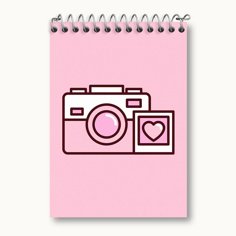 دفتر یادداشت 50 برگ خندالو طرح دوربین عکاسی کد N2060