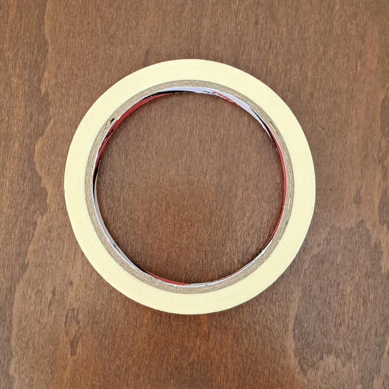 نوار چسب کاغذی چمفیکس مدل 12Y عرض 1 سانتی متر بسته 6 عددی