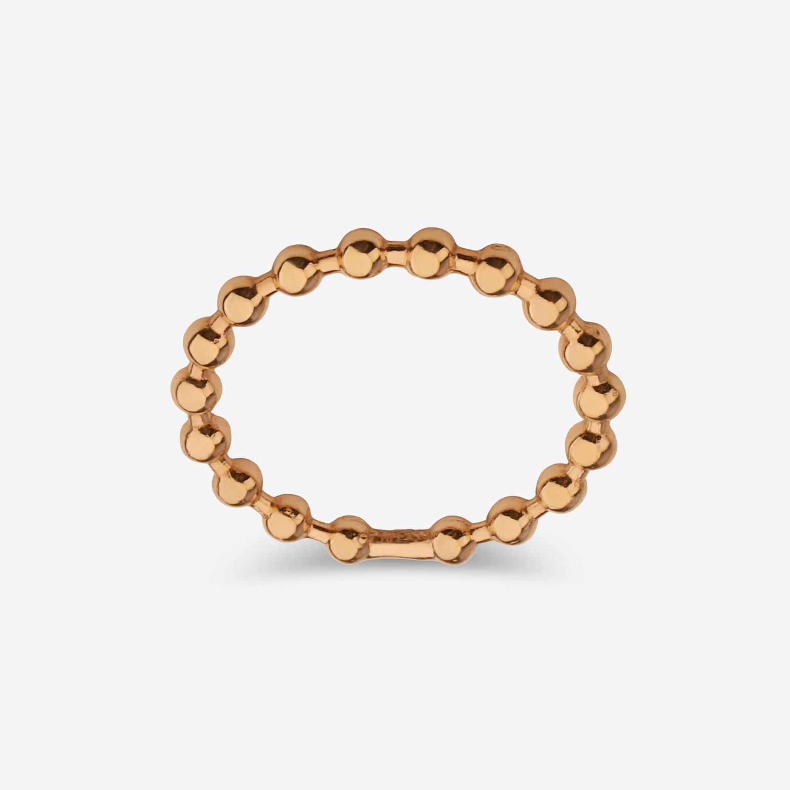 انگشتر طلا 18 عیار زنانه حافا گلد مدل گوی کد r009 سایز 56 -  - 1