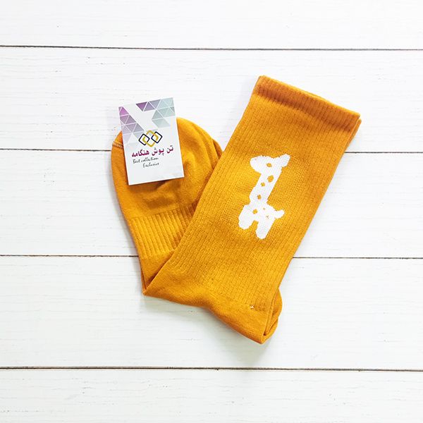 جوراب ساق بلند مردانه تن پوش هنگامه مدل پنبه کش اسپرت زرافه کد AJ11 -  - 2