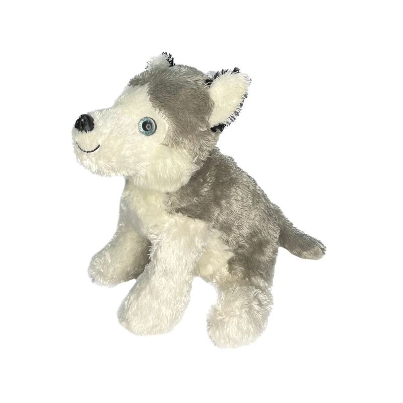عروسک طرح سگ هاسکی مدل Sitting Husky Dog کد SZ10/1028 ارتفاع 25 سانتیمتر