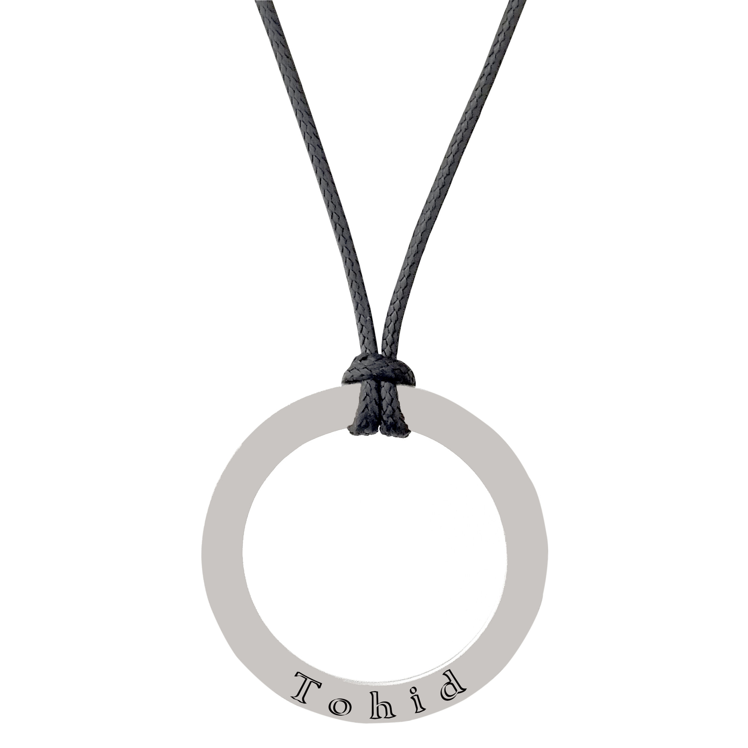 گردنبند نقره مردانه لیردا مدل اسم توحید 72503 گردنبند نقره مردانه لیردا مدل اسم توحید 72503