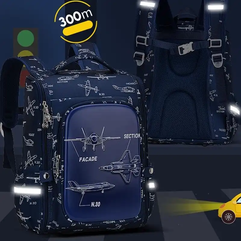 کوله پشتی طرح جت جنگی باکسی کد 002