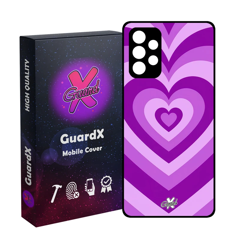 کاور گارد ایکس طرح قلب مدل Glass10474 مناسب برای گوشی موبایل سامسونگ A32 5G/M32 5G