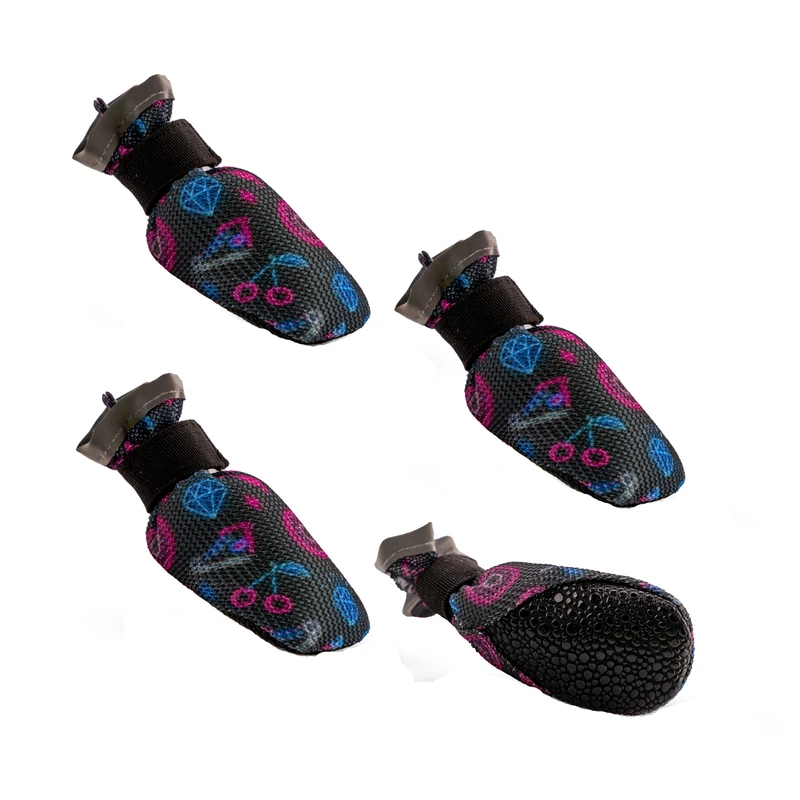 پاپوش سگ تادو طرح تنفسی کد PT102  سایز 1 بسته 4 عددی