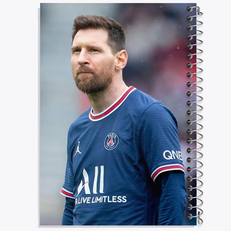 دفتر شطرنجی 50 برگ خندالو طرح لیونل مسی کد 13993