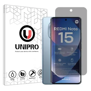 Unipro Star 5 model privacy screen protector suitable for Xiaomi Redmi Note 15 4G Mobile phone