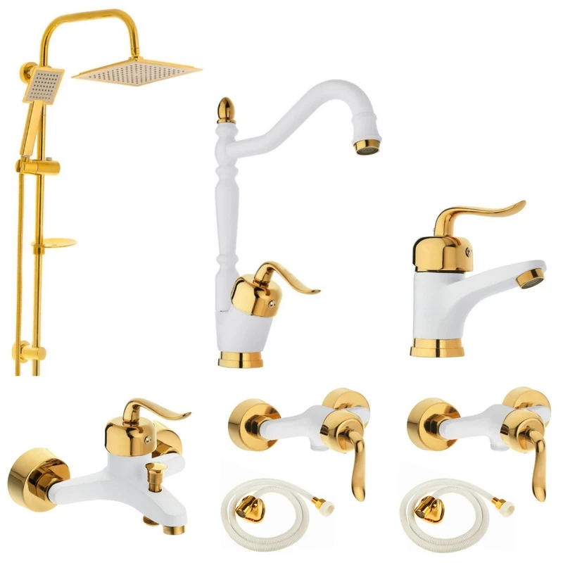 ست شیرآلات ادرینا مدل روکو پلاس مجموعه 8 عددی