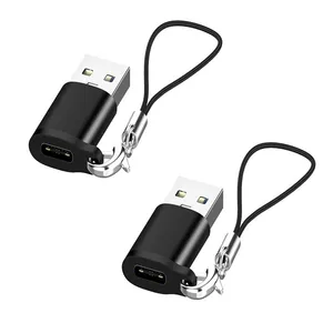 مبدل USB به USB-C مدل OTG-Lanyard بسته دو عددی