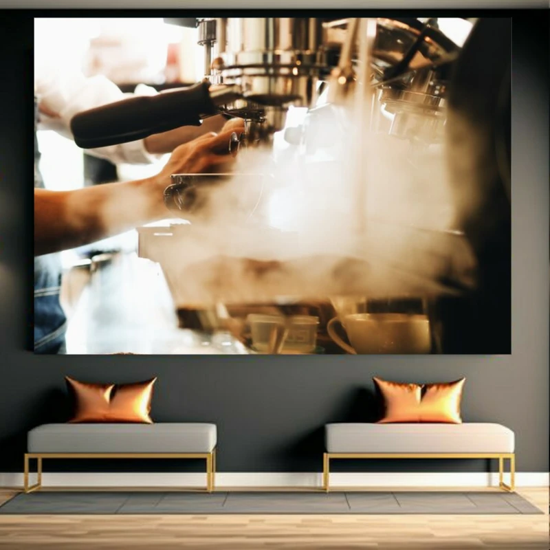 تابلو بوم طرح دستگاه قهوه سازی کد GR1566