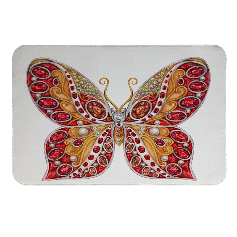  پادری طرح پروانه کد 5389 سایز 60 × 40 سانتی‌متر