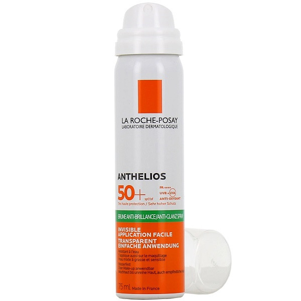 اسپری ضد آفتاب بدون رنگ لاروش پوزای SPF 50 مدل Anthelios Brume Anti Brillance مناسب پوست های چرب و مختلط حجم 75 میلیلیتر اسپری ضد آفتاب بدون رنگ لاروش پوزای SPF 50 مدل Anthelios Brume Anti Brillance مناسب پوست های چرب و مختلط حجم 75 میلیلیتر