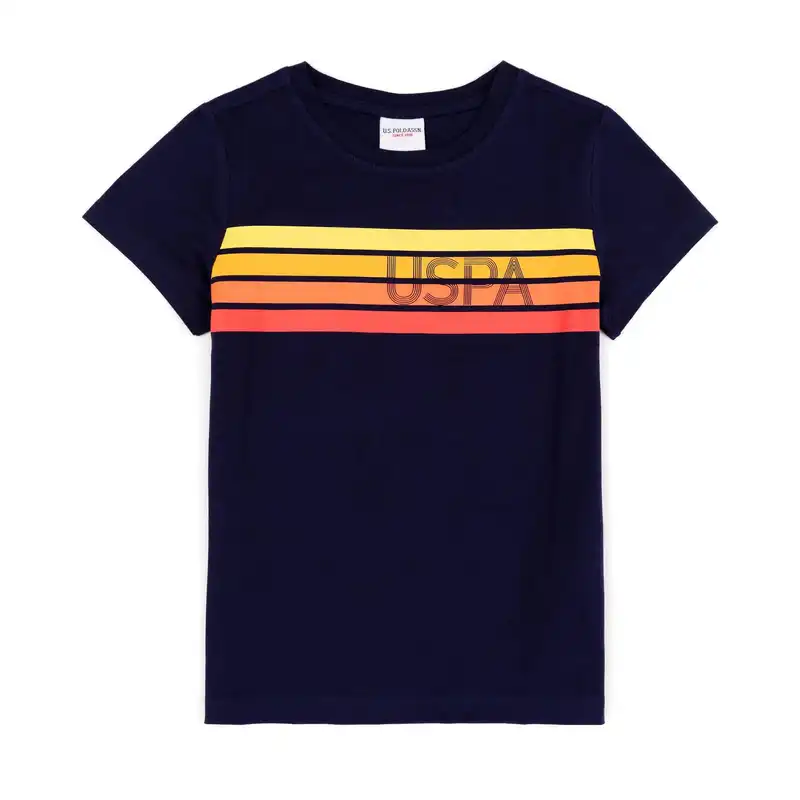 تی شرت آستین کوتاه پسرانه یو اس پولو مدل BO10585