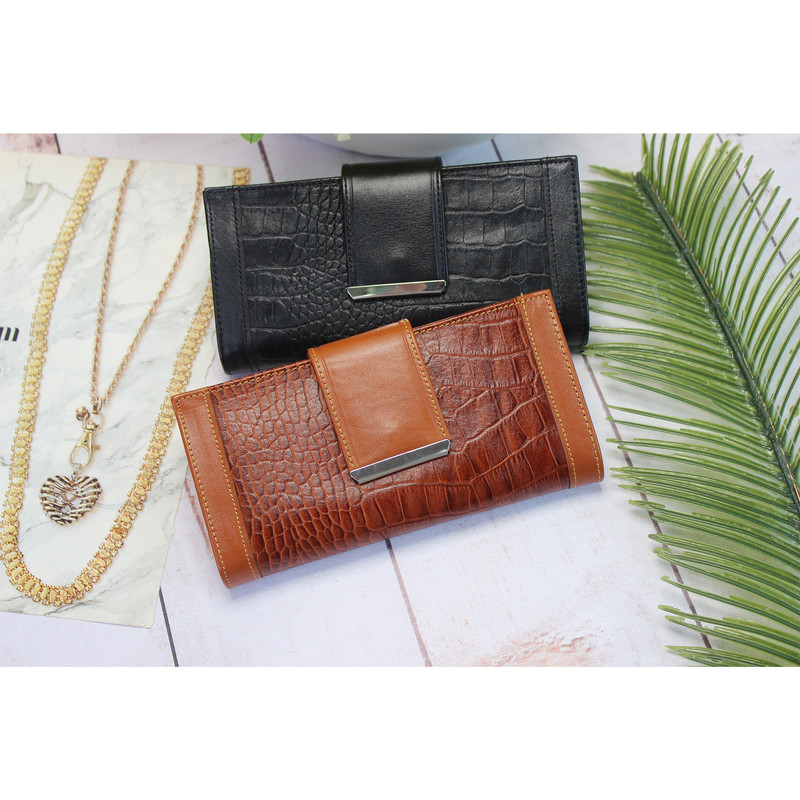 کیف پول زنانه مدل چرم طبیعی کد KZD-086