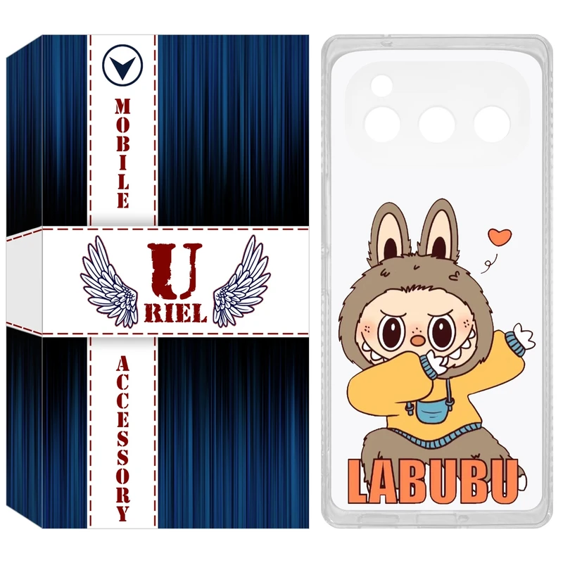 کاور یوریل مدل Clear کد 104 طرح لبوبو Labubu مناسب برای گوشی موبایل داریا Bond
