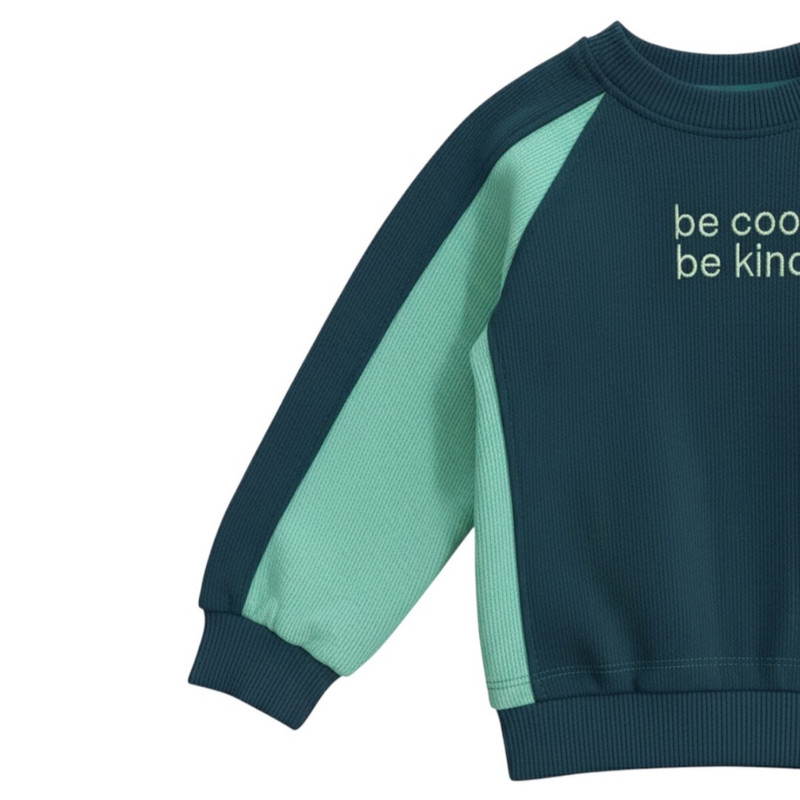 ست لباس راحتی دخترانه و پسرانه پنبه دورو مدل be cool be kind