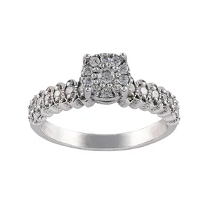 انگشتر نقره زنانه جواهری سون مدل 2156