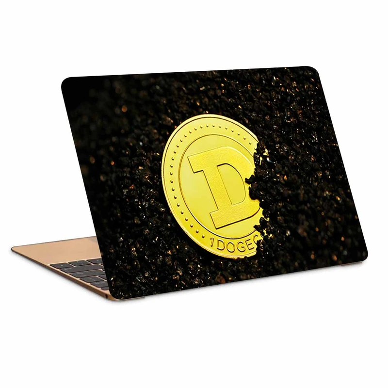 استیکر لپ تاپ طرح bitcoin کد p-1041 مناسب برای لپ تاپ 15.6 اینچ