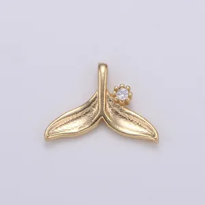 آویز گردنبند طلا 18 عیار زنانه قیراط طرح نهنگ کد GH2579