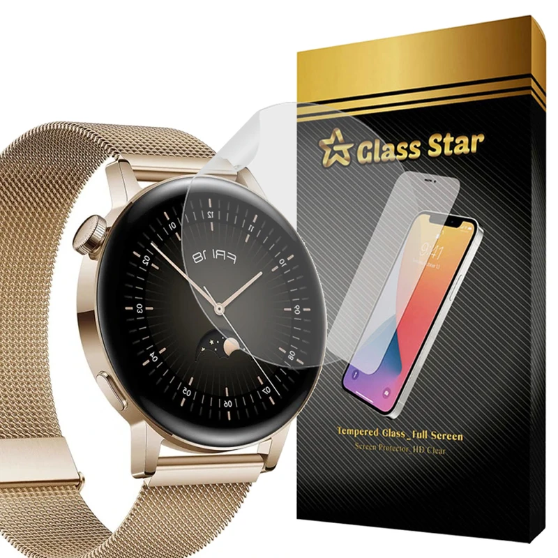 محافظ صفحه نمایش گلس استار مدل NNOG20 مناسب برای ساعت هوشمند هوآوی Watch GT 3 42 mm