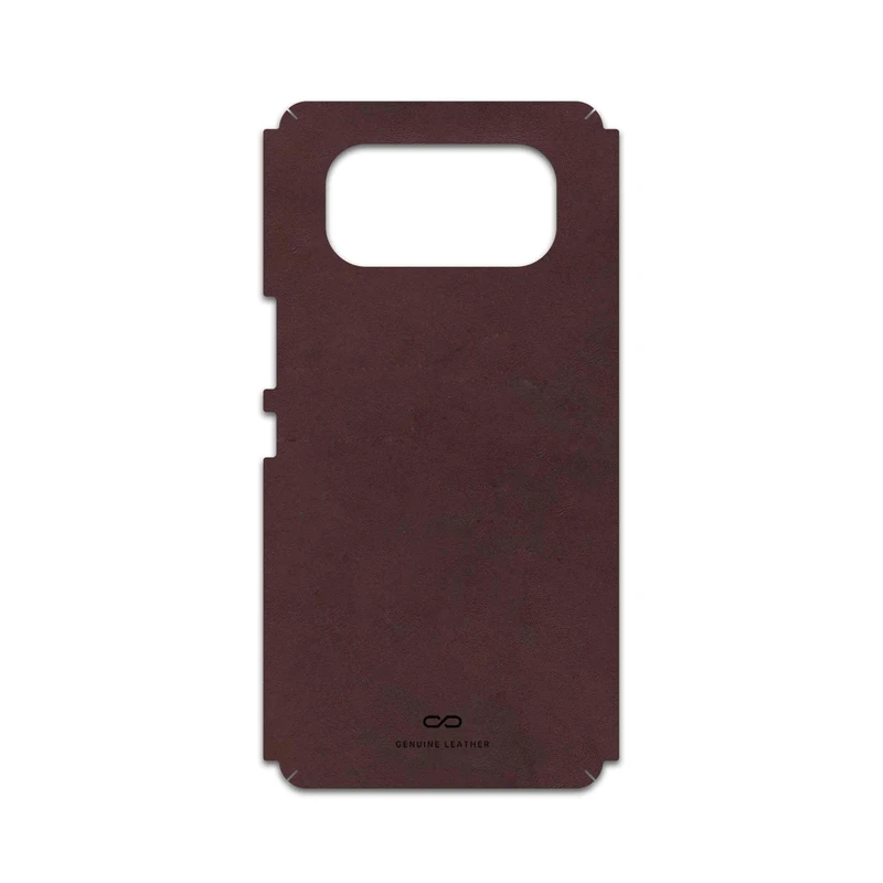 برچسب پوششی ماهوت مدل Matte-Dark-Brown-Leather مناسب برای گوشی موبایل داریا Bond 5G