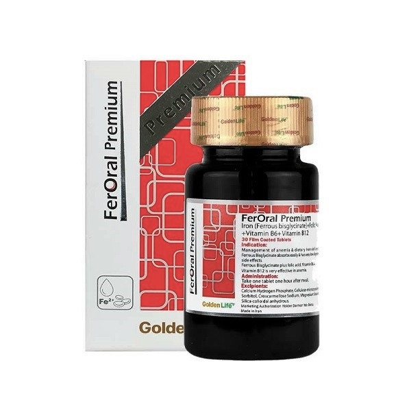 قرص فرورال پریمیوم گلدن لایف بسته 30 عددی