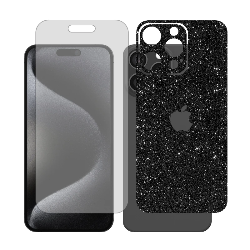 محافظ صفحه نمایش شفاف گلس مدل Together مناسب برای گوشی موبایل اپل iPhone 15 Pro Max به همراه برچسب پوششی پشت گوشی 