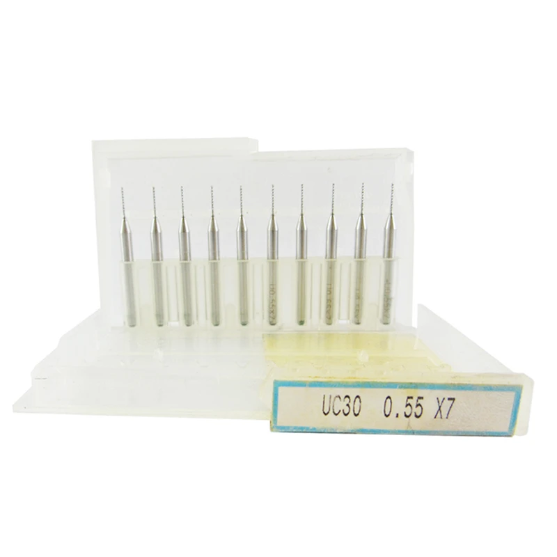مته کارباید یونیون تول مدل S-055 سایز 0.55 میلی متر مجموعه 10 عددی
