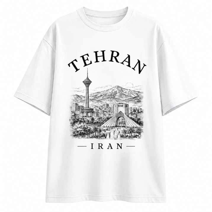 تیشرت مردانه طرح تهران