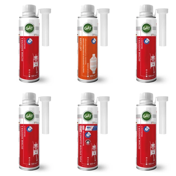 اکتان بوستر 3 پوینت و تمیزکننده سیستم سوخت رسانی پلاس و کاتالیزورشوی گت مدل OPC8 حجم 300 میلی لیتر بسته 6 عددی