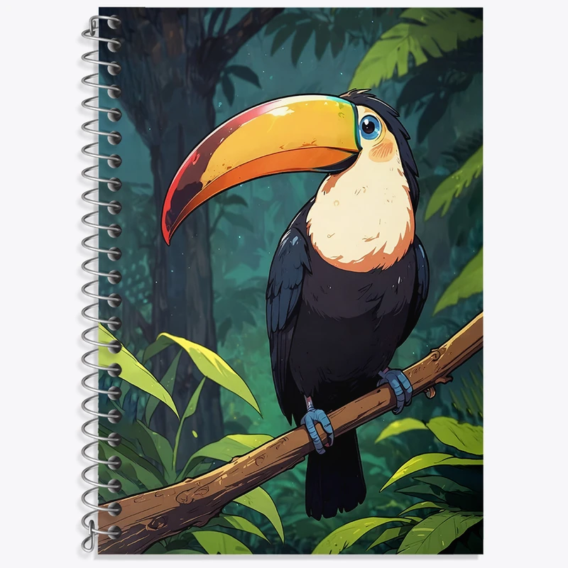 دفتر نت موسیقی 50 برگ خندالو طرح پرنده توکان کد N5879