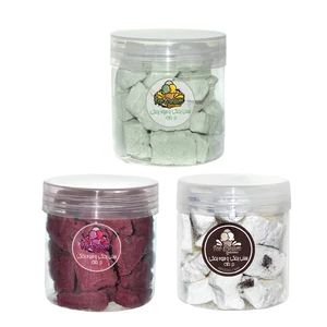 بستنی خشک شاتوت و طالبی و کیک وانیل دردانه - 120 گرم بسته 3 عددی