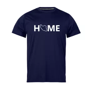 تی شرت آستین کوتاه مردانه مدل  HOME_NC1_0093 رنگ سرمه ای