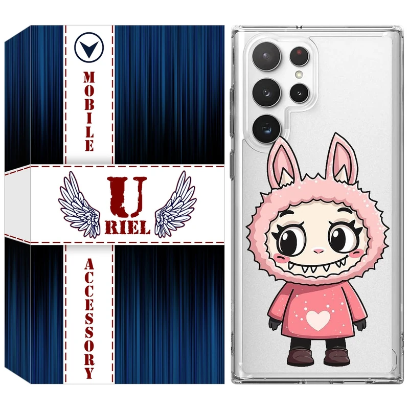 کاور یوریل مدل Clear کد 139 طرح لبوبو مناسب برای گوشی موبایل سامسونگ Galaxy S22 Ultra