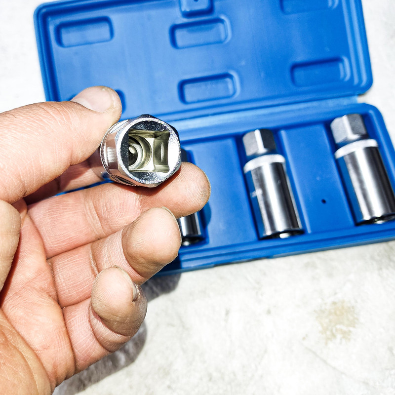 آچار بکس دوسر رزوه بازکن مدل BT- 04 مجموعه 4 عددی