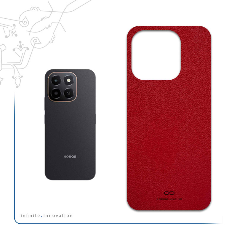 برچسب پوششی ماهوت مدل Red-Leather مناسب برای گوشی موبایل آنر X6c